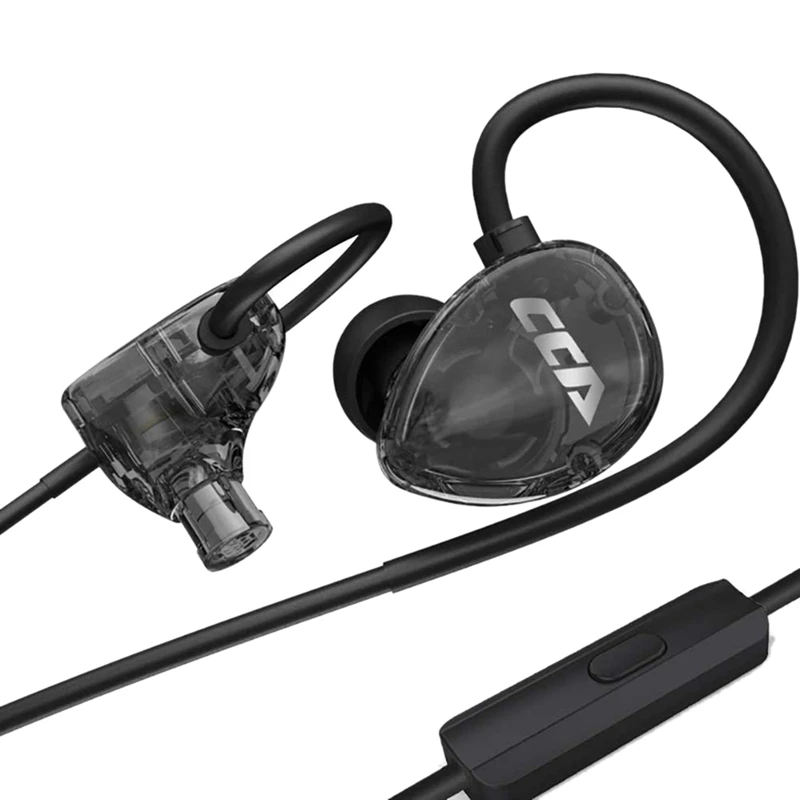 CCA CSA In Ear Wired Earphone Monitor Headphones Noise Reduction Earbuds Sport Headset With Mic | Электроника