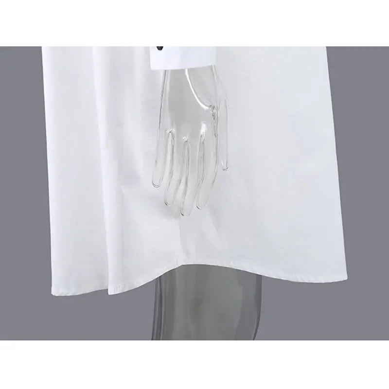 

XITAO Summer 2021 New Arrival Women Dress Fashion Casual Loose Multi-pocket Patchwork Mid-length Large Size Shirt Skirt WMD1661