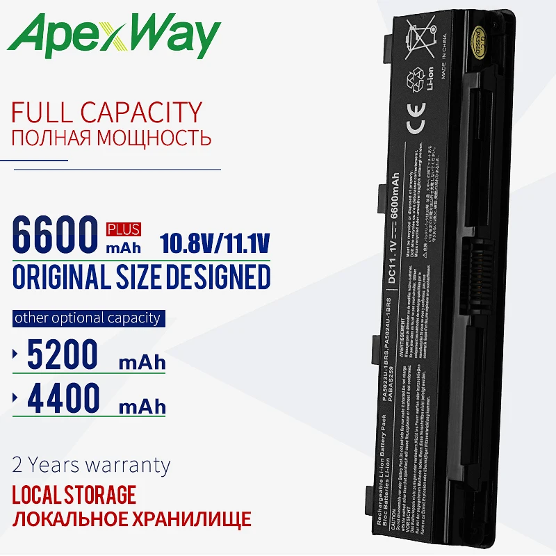 ApexWay 11 1 В Аккумулятор pa5024 для Toshiba Satellite l805D L830 L830D L835 L840 L840D L845 L855 L870 L870D L875 L875D M800