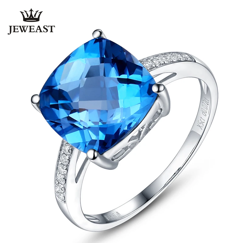 SLFD Натуральный топаз 18 К чистое золото новинка 2019 хит продаж топ кольцо для