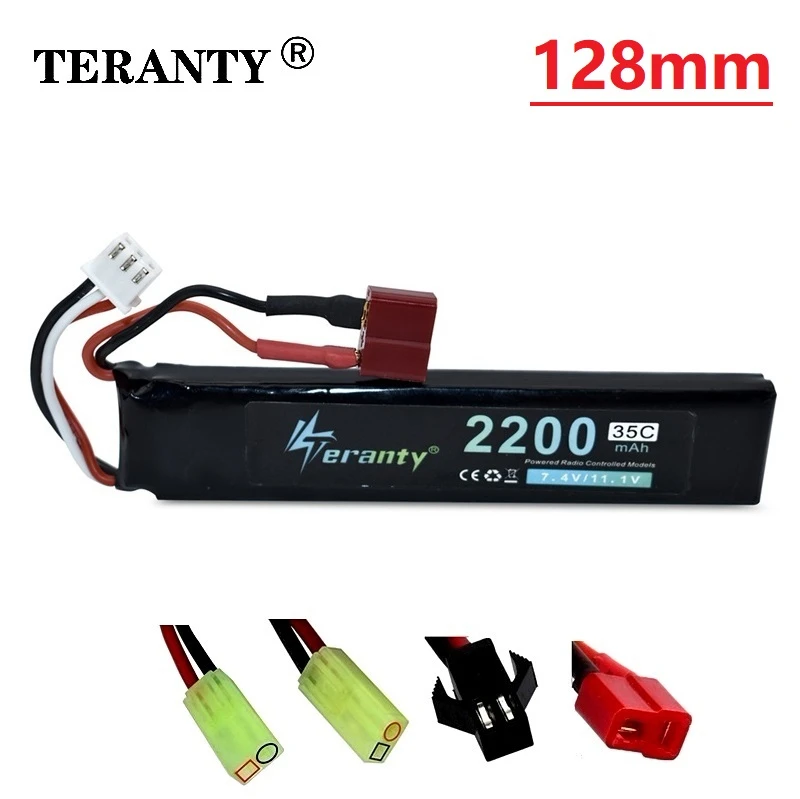 

TREANTY POWER 7,4 V Аккумулятор для водяного пистолета Lipo 2S 2200mAh 35C для AKKU Mini Airsoft BB Воздушный пистолет, электрические игрушки, детали для радиоуправл...