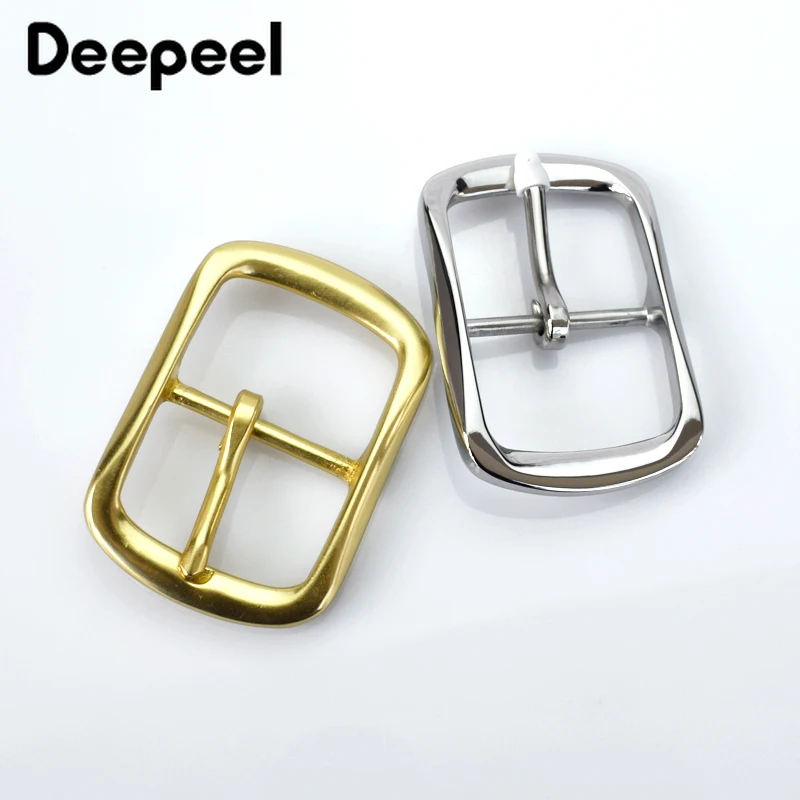 Мужская пряжка для ремня Deepeel 40 мм из твердой латуни нержавеющая сталь с язычком