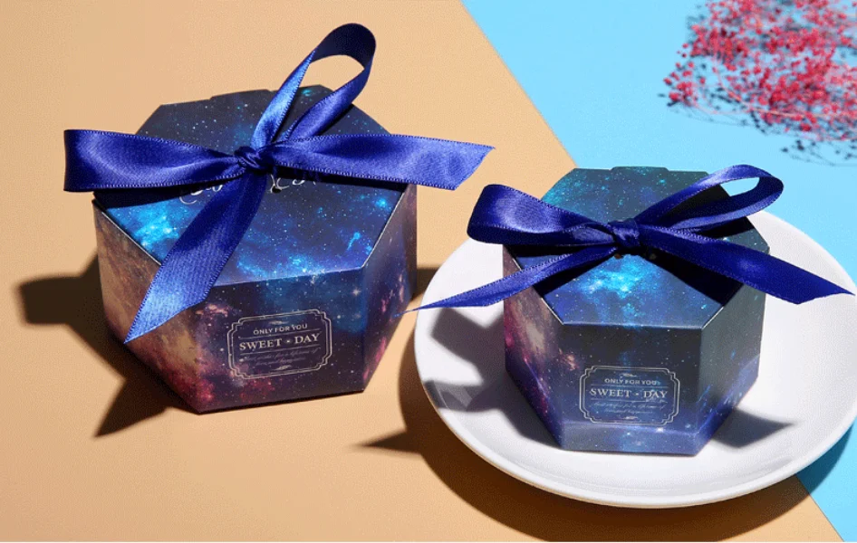 Изысканная Шестигранная коробка для свадебных конфет 20 шт./лот | Дом и сад