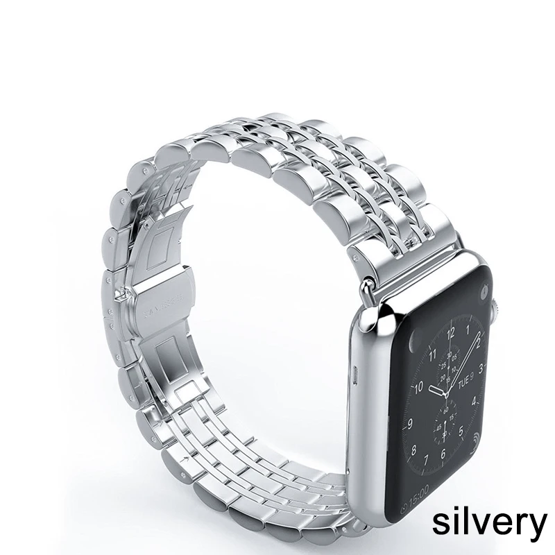 

Stainless Steel Strap For Apple Watch Band 6 SE 5 4 3 40mm 44mm metal 38mm 42mm Bracelet Sport Band for iWatch 6 5 3 Accessories