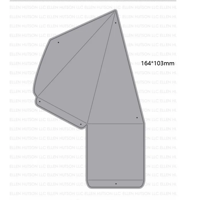 

Pyramid Box metal Cutting dies card Scrapbooking Stencil Cut Die For DIY Card Crafts Handmade