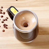 creative stainless steel electric magnetic cup office automatic stirring milk coffee cup lazy blending cup magnetic cup