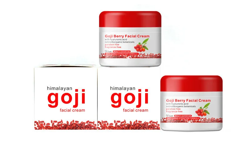 Goji для лица крем для лица с гиалуроновой кислотой, без парабена без отдушек крем для лица с высокими антиокислительными свойствами анти-старения упругость кожи, Новинка