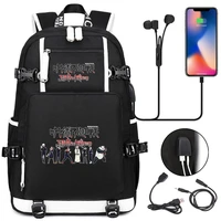 new cartoon school bags anime jujutsu kaisen backpack laptop travel bag bookbags for students adult shoulder bags