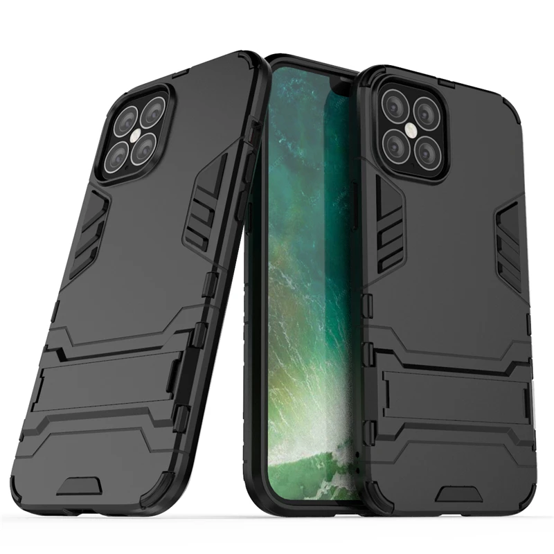Для обложки iPhone 12 Pro Max чехол для Capas PC Armor Hard Cover SE 2020 6S 7 8 Plus Mini Fundas|Бамперы| |