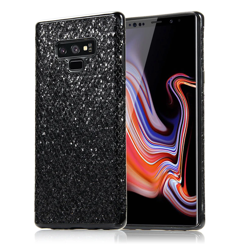 Protective case on for Samsung galaxy note 9 back cover bling glitter samsng sam samsum galaxie note9 luxury bumper n9 cases fit |