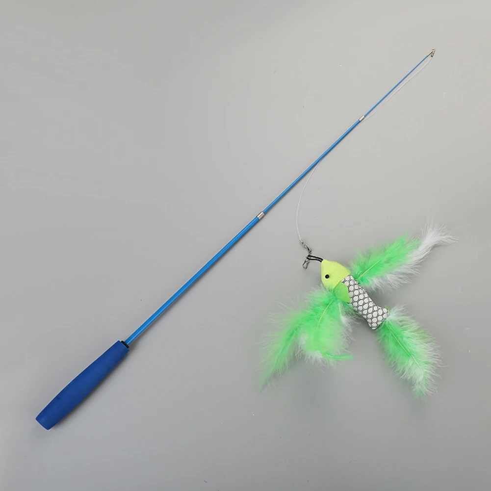 4 шт. кошка телескопическая палочка котенок Дразнилка для кошек Ловец снов с 3