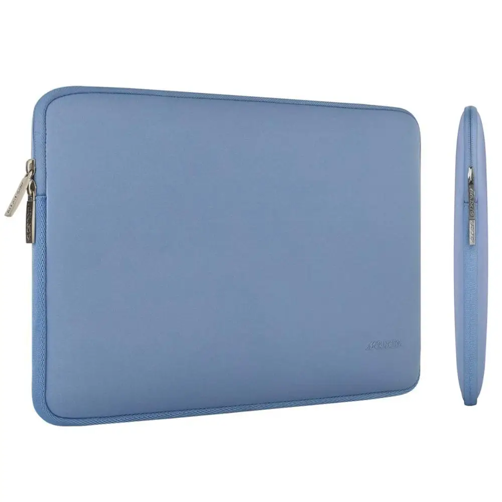 Сумка для ноутбука MOSISO для Macbook Air Pro 11, 12, 13, 14, 15, retina, компьютер, ноутбук 11,6, 13,3, 15,6 дюймов, рукав, водонепроницаемая сумка, чехол - Цвет: Serenity Blue