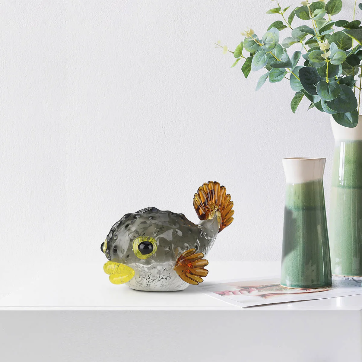 Миниатюрные фигурки животных из дутого стекла коллекционное художественное