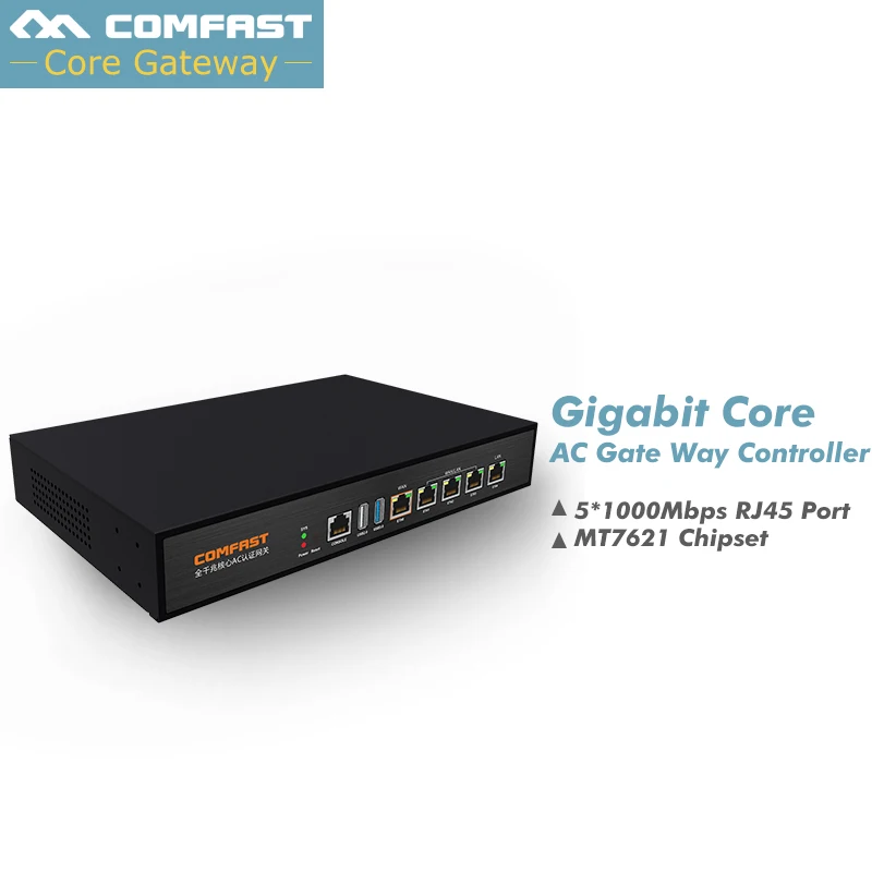 Comfast полный Gigabit AC аутентификация шлюз маршрутизации MT7621 CF-AC100 880 МГц Основной шлюз Wi-Fi Проект управление роутерами