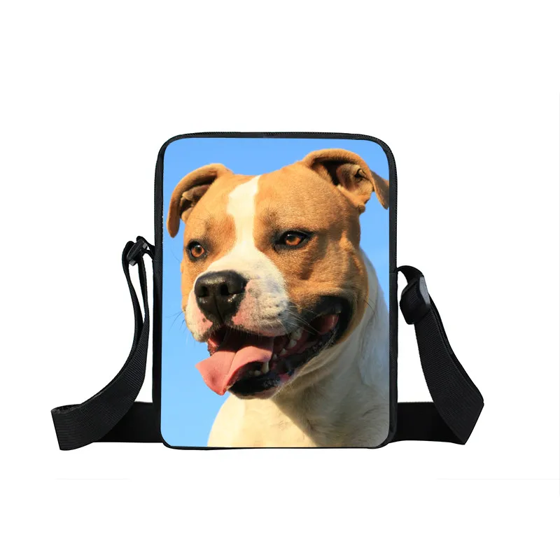 Сумка мессенджер с принтом Сиба ину/Хаски/немецкой овчарки молодежная сумка