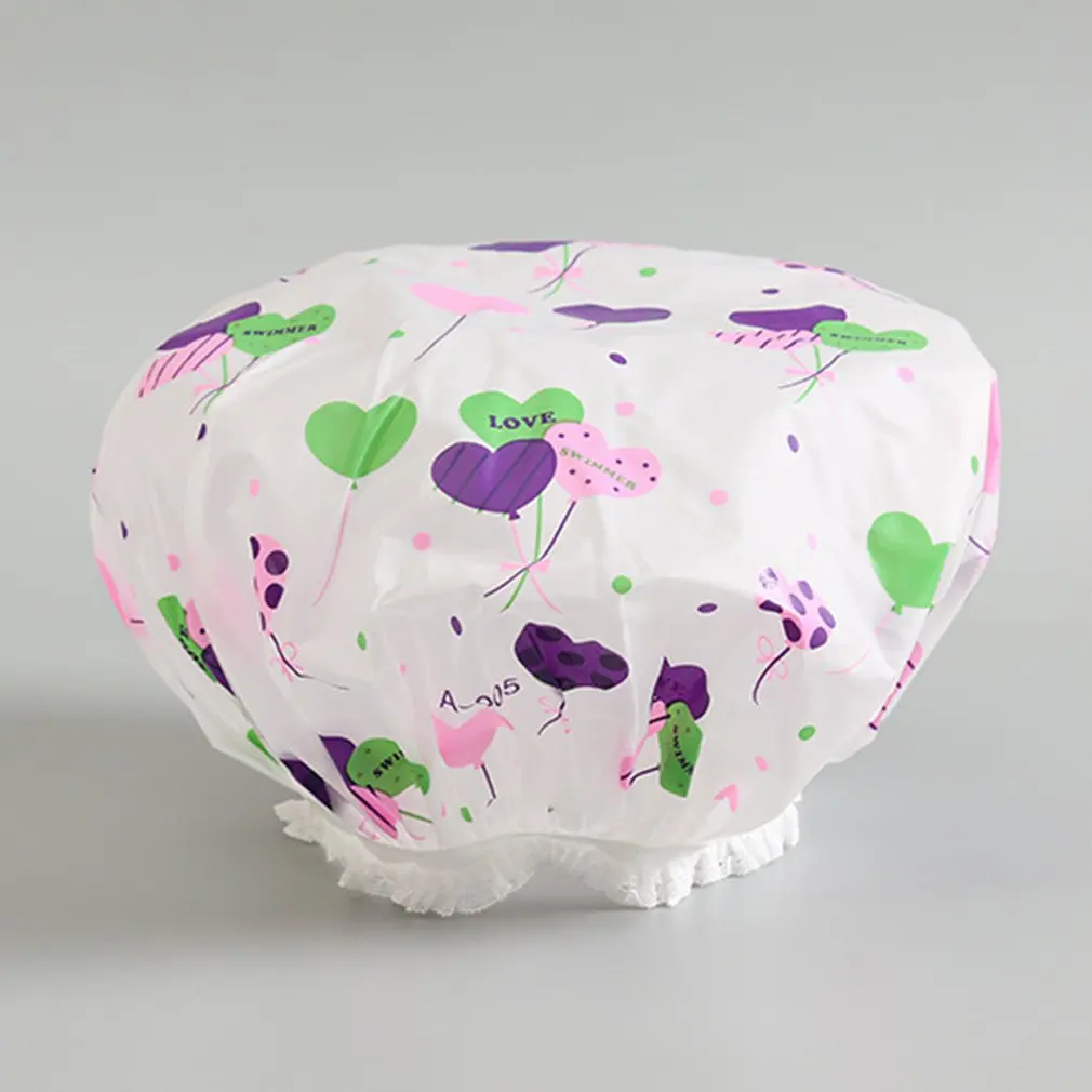 1 шт. Водонепроницаемый шапочка для душа Милая утепленная однотонные Цвет