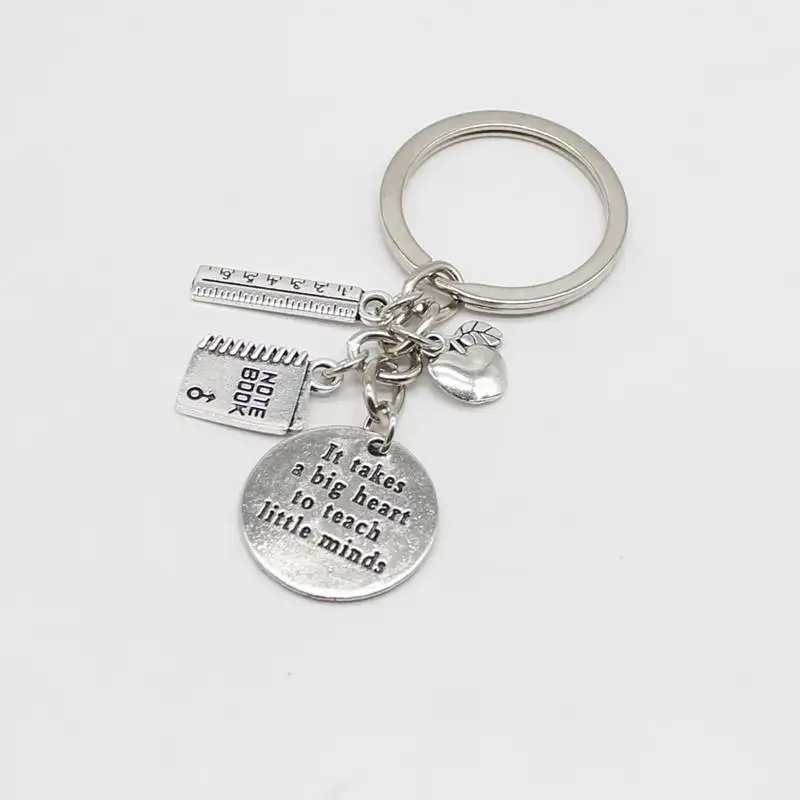 Винтажный брелок для сигарет линейка Apple ABC подвеска книга ювелирное изделие