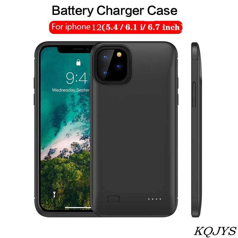 Чехол KQJYS для iPhone 12 Pro Max чехол аккумулятора внешний аккумулятор умный зарядки