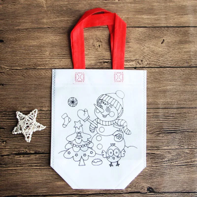 snowman Saizhi DIY Рисование игрушки цветные граффити мешок ручной работы детей экологически чистый материал SZ3102 - Цвет: snowman