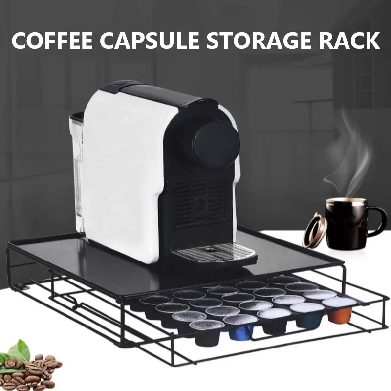 

40 Pods Coffee Drawers Capsules Holder Coffee Capsule Organizer Storage Stand Practical Large Capacity Storage Rack