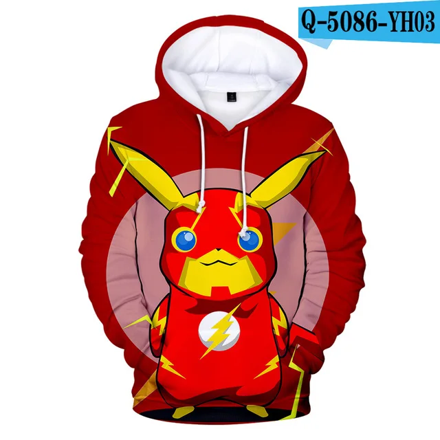 3-20 Years Hoodies Pokemon Umbreon Pikachu 3D Printed Hoodie Boys Girls Harajuku Sweatshirt Streetwear Jacket Coat Kids Clothes - Цвет: 3dwy-314