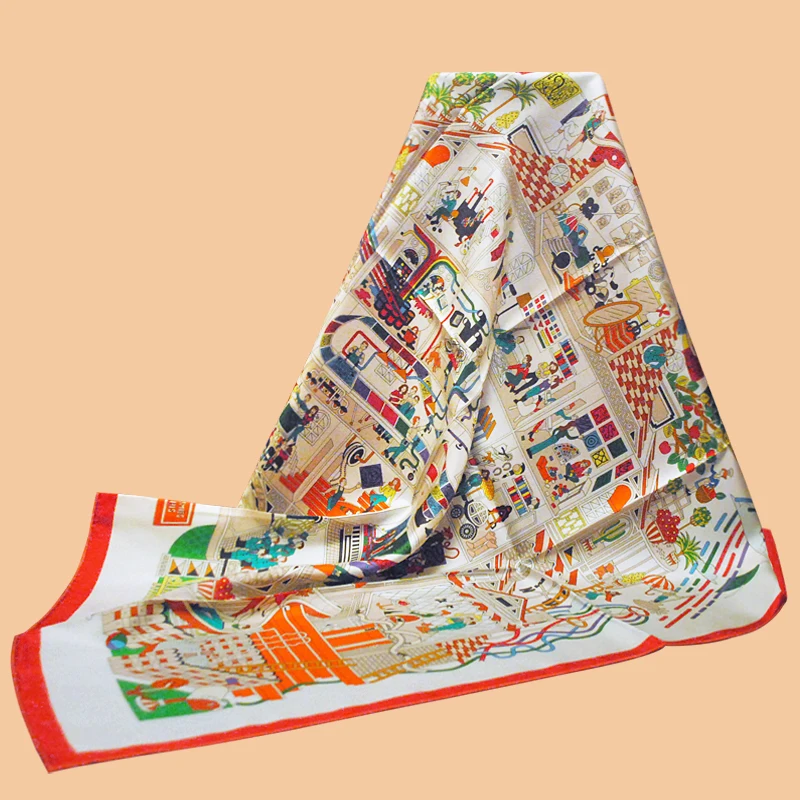 HuaJun 2 магазин | богатая цветовая гамма &quotLa Демисезон де каррес&quot 90 Шелковый