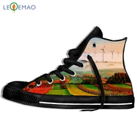 custom image printing sneakers im a big fan of wind turbines funny slogan men for men lightweight canvas breathable shoes