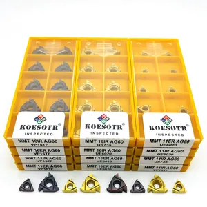 Твердосплавная втулка для резьбы MMT 11ER, 11IR, 16ER, 16IR, AG60, инструменты для резки внутренней и внешней резьбы, детали для токарного станка