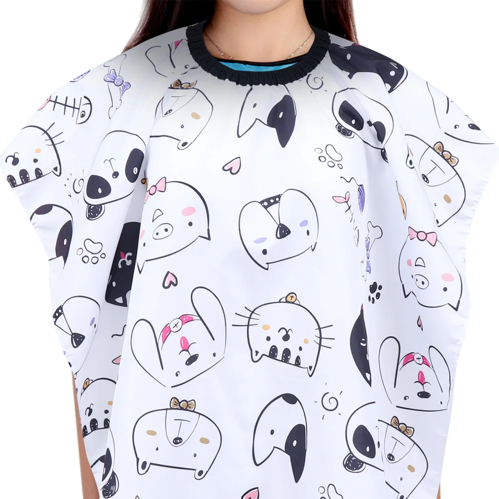 

Kids Barber Hairdressing Cape Cartoon Hair Cutting Cape Lovely Haircut Apron