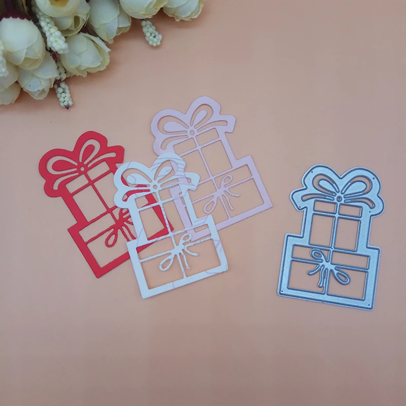 Bow tie Gift Box Cutting Dies cutter punch Scrapbooking Dies Metal Embossing Stamps and die for Card Making DIY