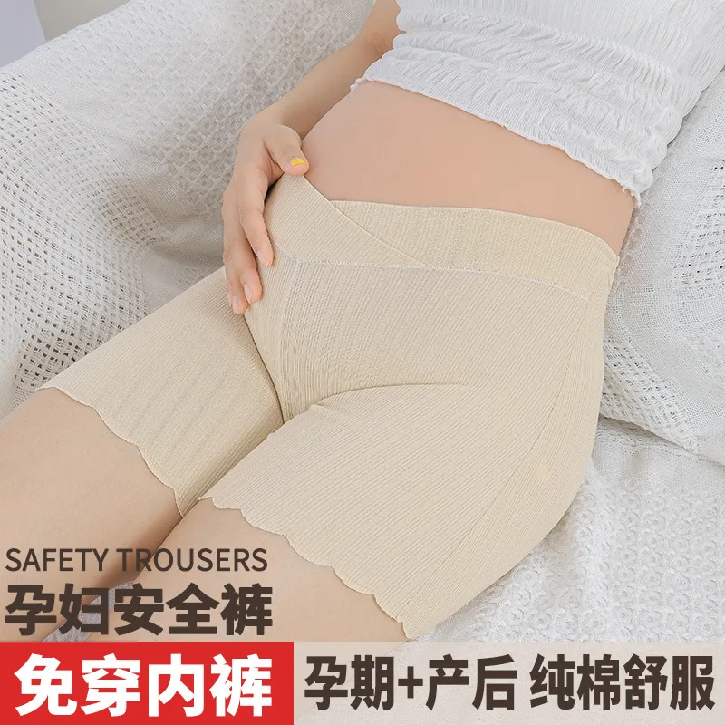 Леггинсы для беременных шорты защиты от воздействий летние поддержки брюшной