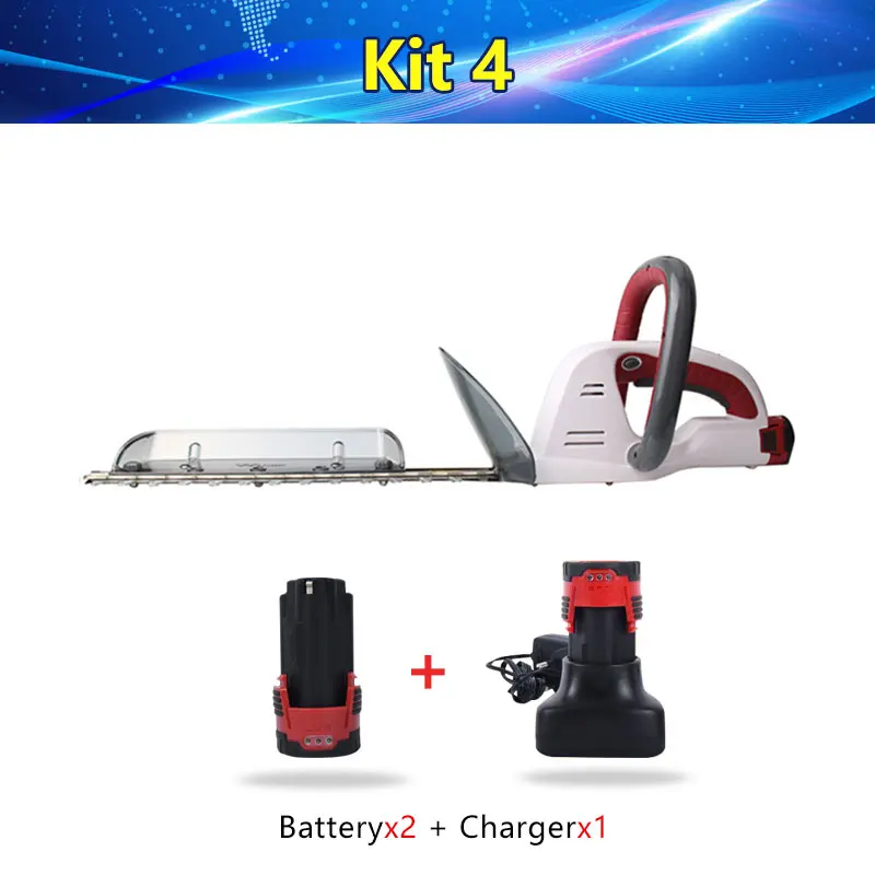 kit 4 NEWONE 12 В Беспроводная электрическая портативная трава для домашнего сада газонокосилка ножницы для травы триммер для живой изгороди Обрезка Ножницы - Цвет: kit 4