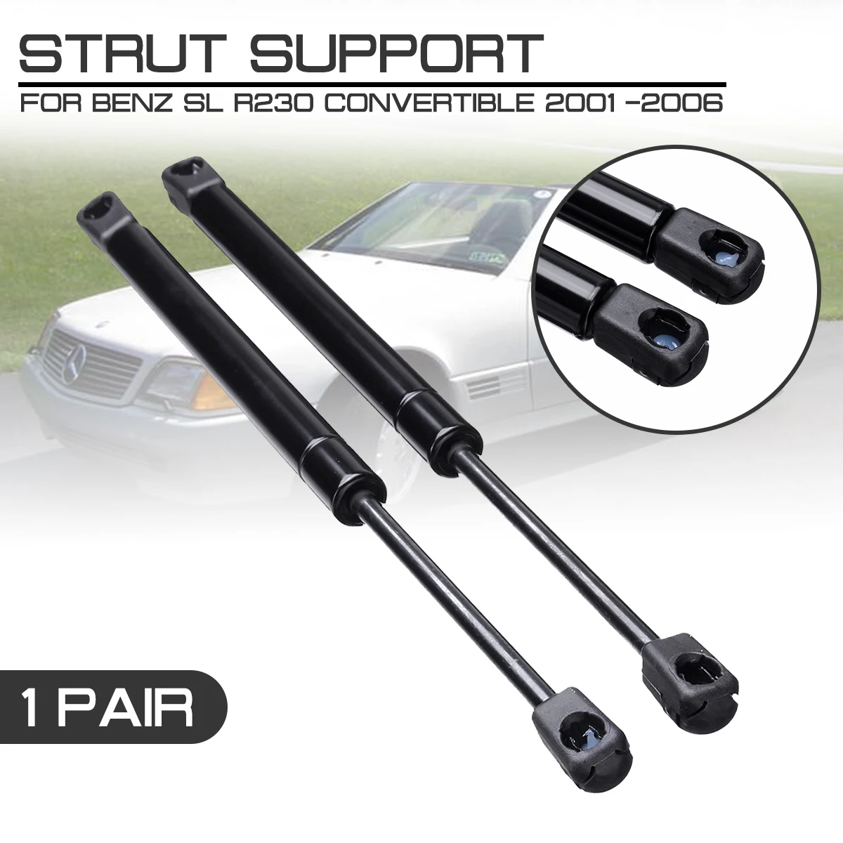 

Rear Trunk Tailgate Gas Spring Shock Lift Strut Support Rod Arm Bars Bracket For Mercedes for Benz SL R230 Convertible 2001-2006