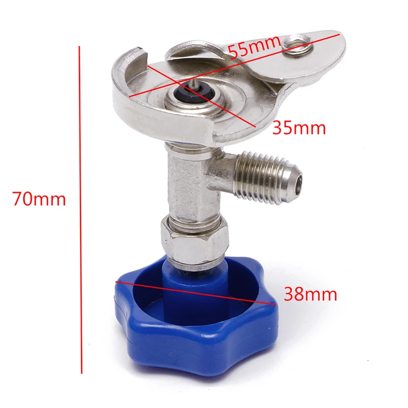 

X7AE Dispensing Valve Bottle Opener 337B Refrigerant Bottle Can Tap Blue
