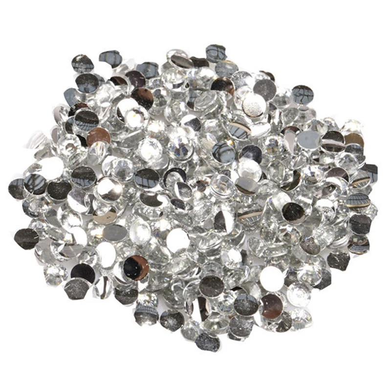 2000 шт. 3 мм круглые бриджи с кабошоном бусины плоским основанием для украшения