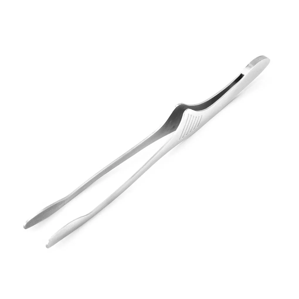 

BBQ Food Barbecue Clip Stainless Steel Grill Cooking Tong Kitchen Bread Baking Outdoor Grilling Clamp