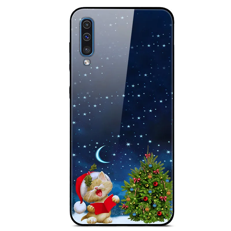 26 Для samsung A70 чехол закаленное Стекло жесткая накладка на заднюю панель для samsung Galaxy A30S A50S A10S чехол для телефона бампер A10 A20 A30 A40 A50 70 - Цвет: 26