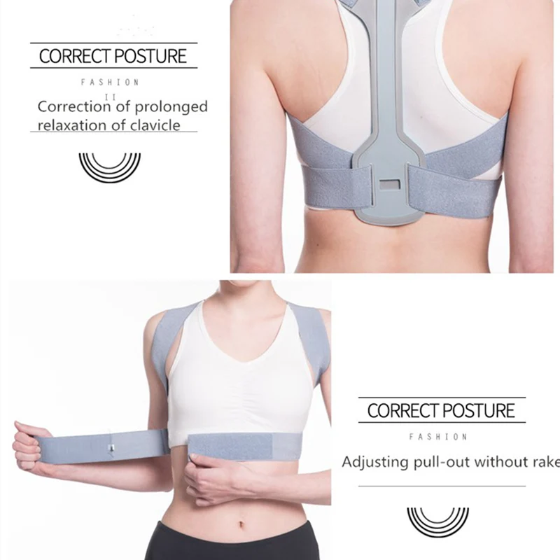 

Women Men Adjustable Humpback Shoulder Posture Corrector Clavicle Spine Waist Straps Back Shoulder Support Belt Pain Relief XA4E
