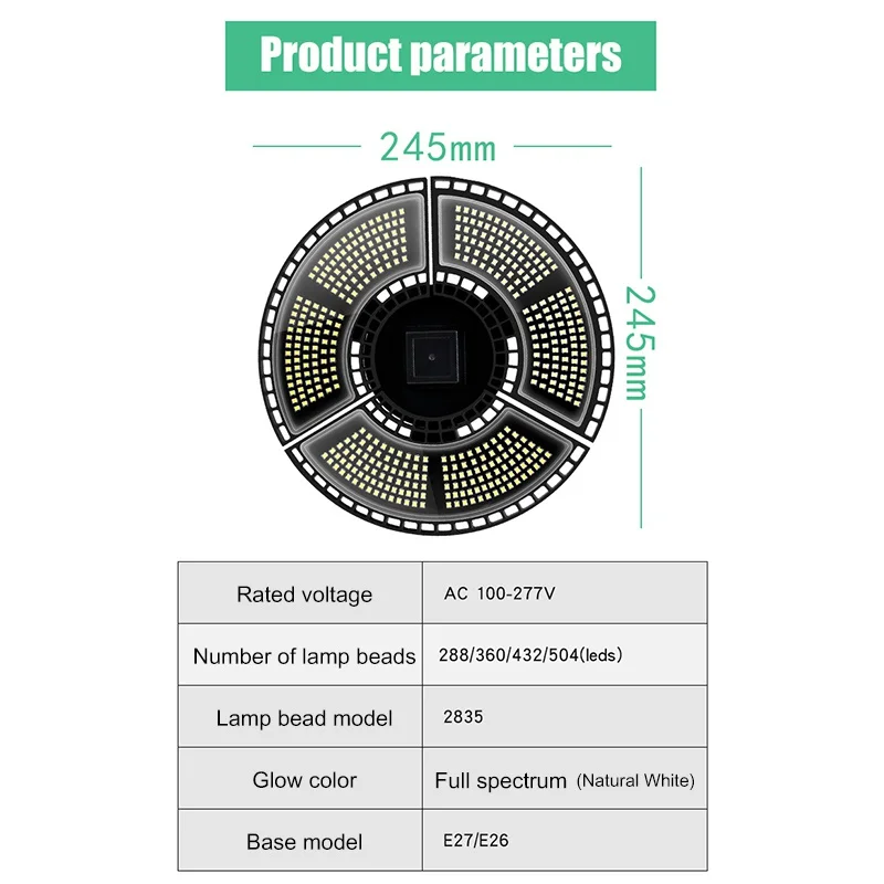 

Indoor LED 7500 lm 100K Grow Light Panel Full Spectrum Phyto Lamp For Flowers Lamp For Plants Warm White Fitolamp Grow Tent