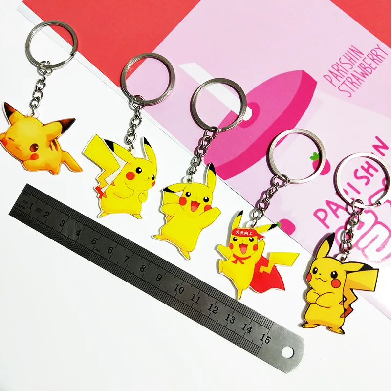 Брелок для ключей Pokemon Eevee милый мультяшный персонаж аниме школьная сумка