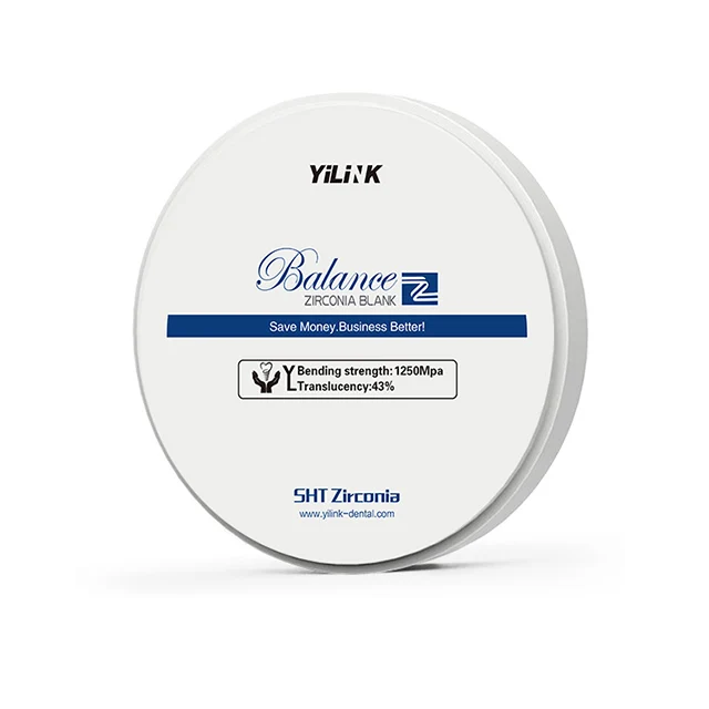 

Yilink Zirconia Blocks Dental Lab 98*12mm/14mm/16mm/18mm/20mm/22mm/25mm SHT Zirconia Restoration Material