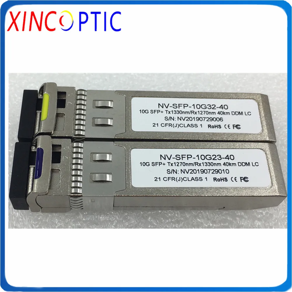 Одноволоконный одиночный Modoe Mini GBIC WDM 10G 1270 нм/1330 нм 40 км BiDi SFP + LC DOM сильная