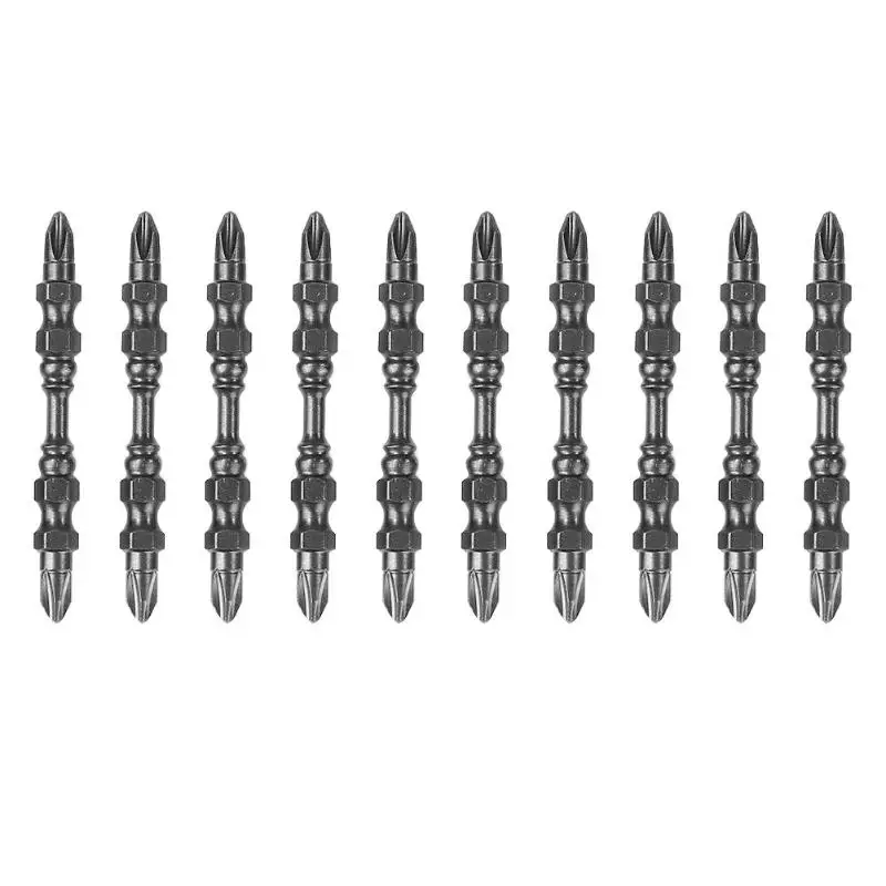 10pcs 65mm b 10 шт. 65 мм крестовая головка отвертка бит электрическая отвертка с магнитным наконечником набор - Цвет: 10pcs 65mm b