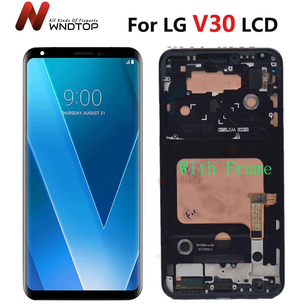 

Tested Working For 6.0" LG V30 LCD H930 LCD Touch Screen Digitizer Assembly Replace For LG V30 LCD VS996 LS998U Screen WithTools