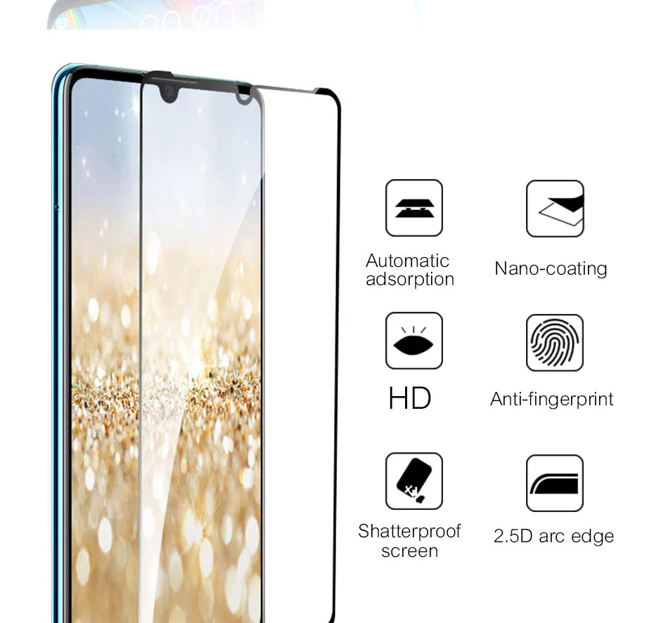 2 в 1 Гидрогелевая пленка и закаленное стекло для huawei p30 p20 lite p smart Защита экрана для huawei mate 20 30 p30 pro стекло