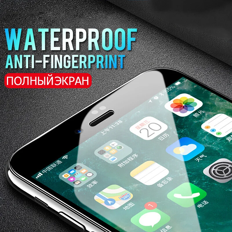 1 3 5 шт закаленное стекло для iPhone 11 Pro Max X XS XR 6 8 SE 2020 2 7 6s Plus полная защита экрана |