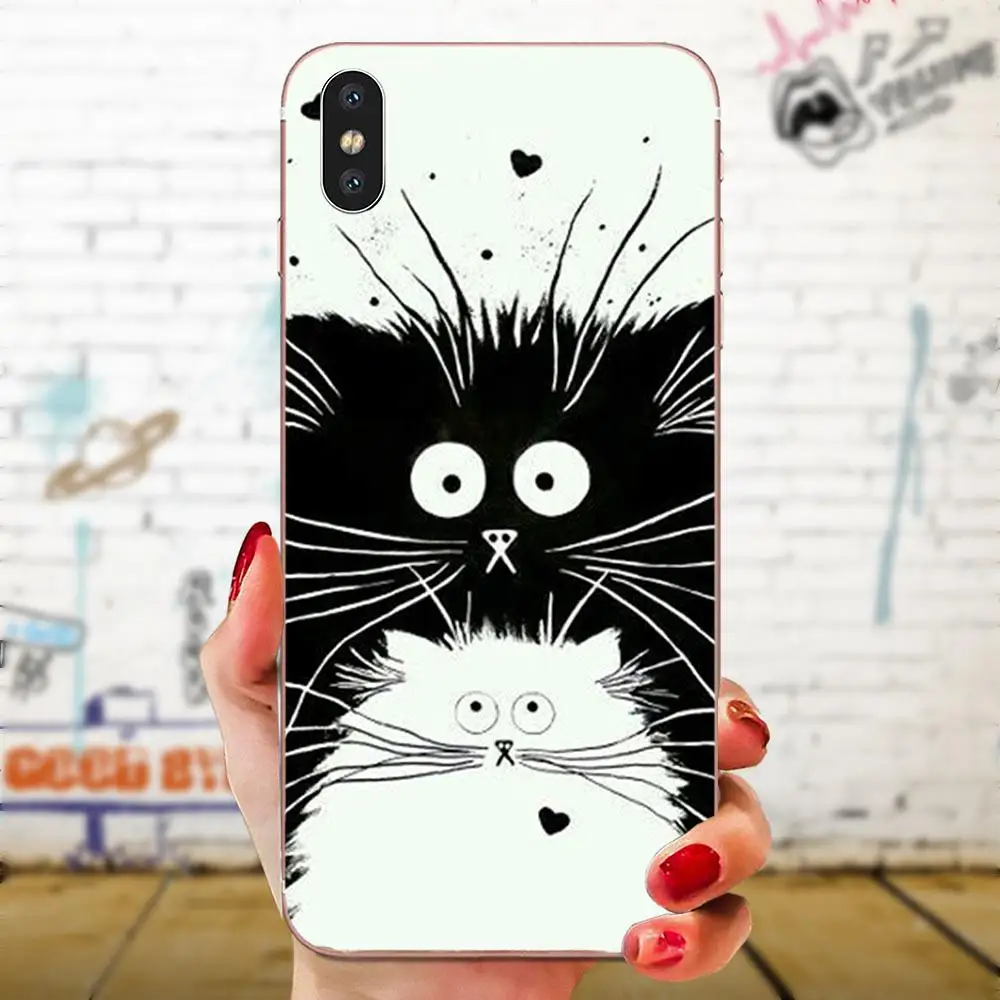 Забавные ворс с изображением кота и пандой мягкие чехлы Чехол для Apple iPhone 4 4S 5 5C 5S SE