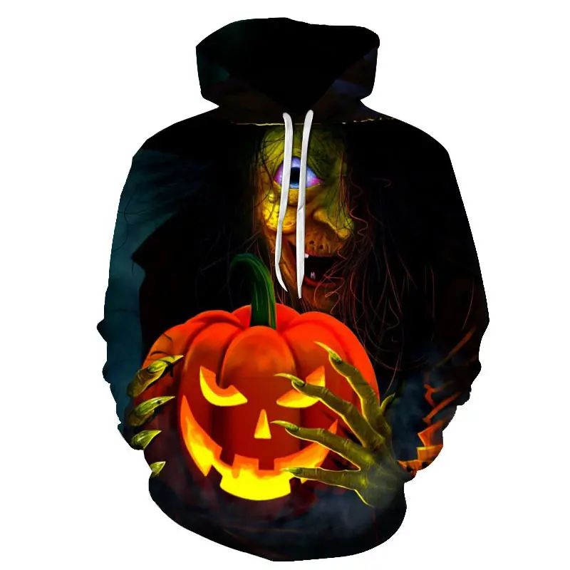 

Halloween pumpkin lantern 3D printing hoodie new comfortable everyday casual short-sleeved jacket XXS-4XL