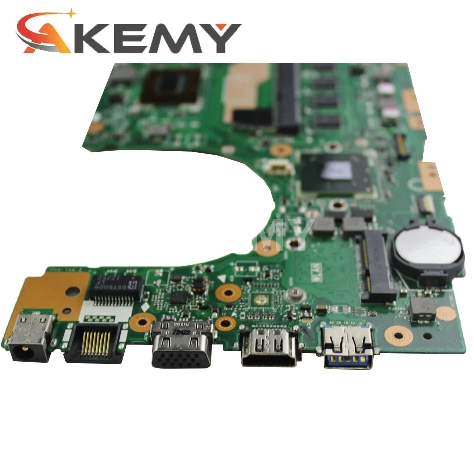 

Akmey S400CA Laptop motherboard for ASUS VivoBook S500CA S400C S500C original mainboard 4GB-RAM I5-3317U Free board