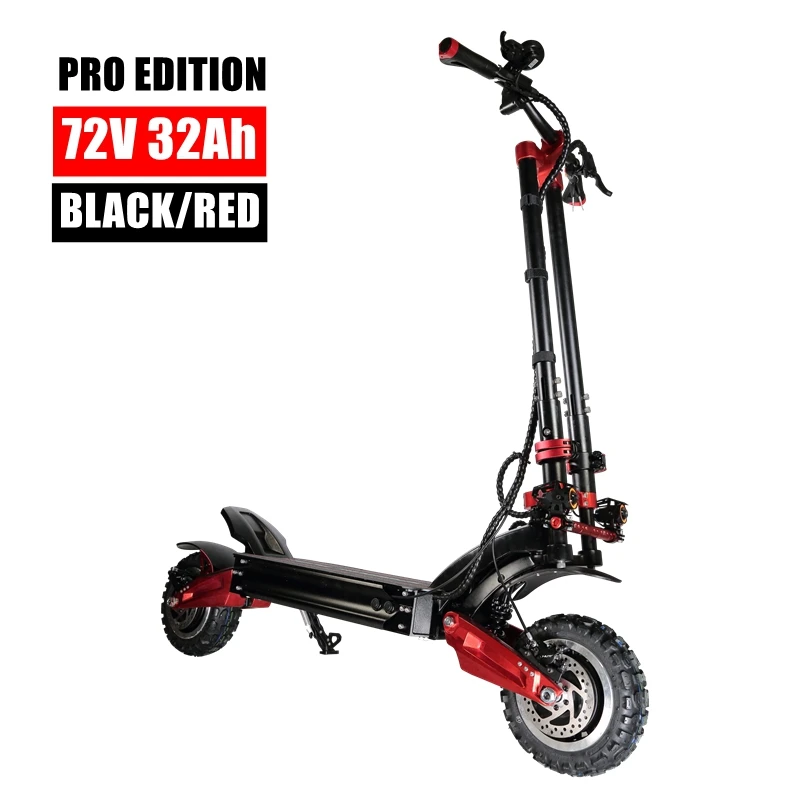 PRO Red Arms Macury Speedual Plus 11 дюймов двойной электроскутер 72 в 3200 Вт внедорожный E-скутер 110 км/ч двойной привод Zero 11X внедорожный - Цвет: PRO Red Arms